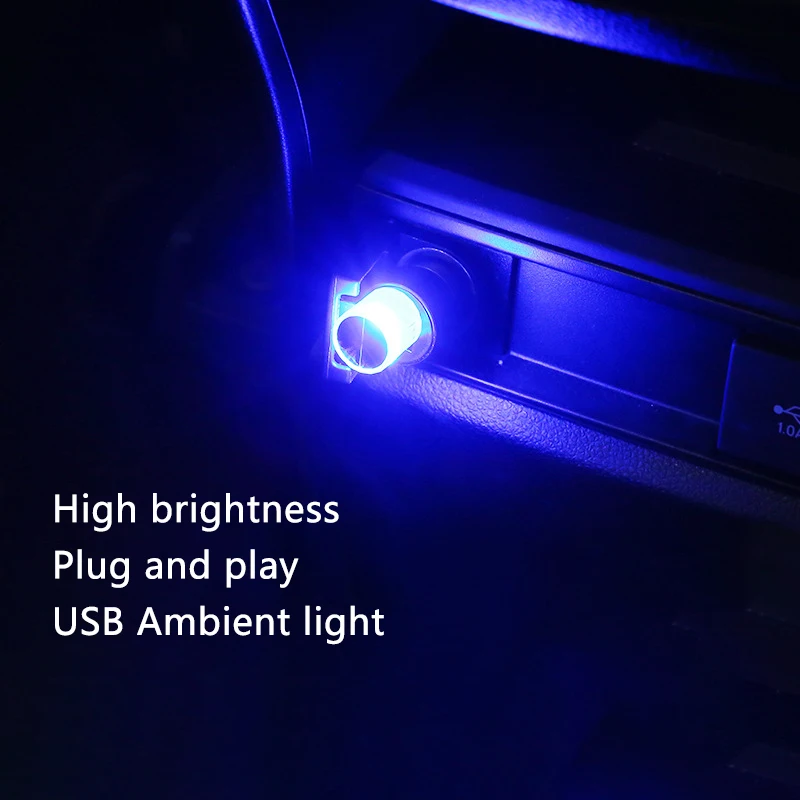 Auto-Umgebungslicht, USB, keine Installation erforderlich, dekoratives Innenlicht, LED-Musik, siebenfarbiges Rhythmuslicht, siebenfarbig