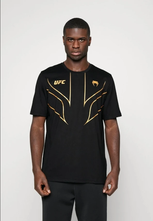 2025 صيف جديد UFC القتال التدريب تي شيرت الأوروبي حجم كبير تي شيرت ملابس العمل التجفيف السريع وتنفس