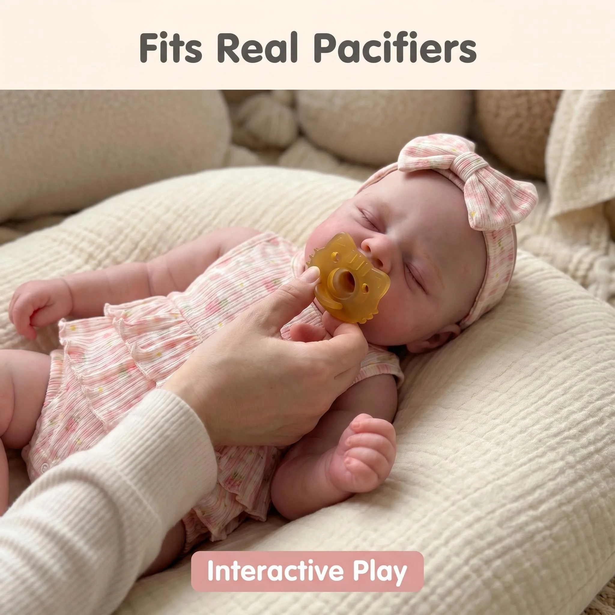 NPK 18inch Mouth Can Open Full Soft Solid latinum Silicone Bebe Pascale Real Baby Weight Comes With Pacifer In The Picture