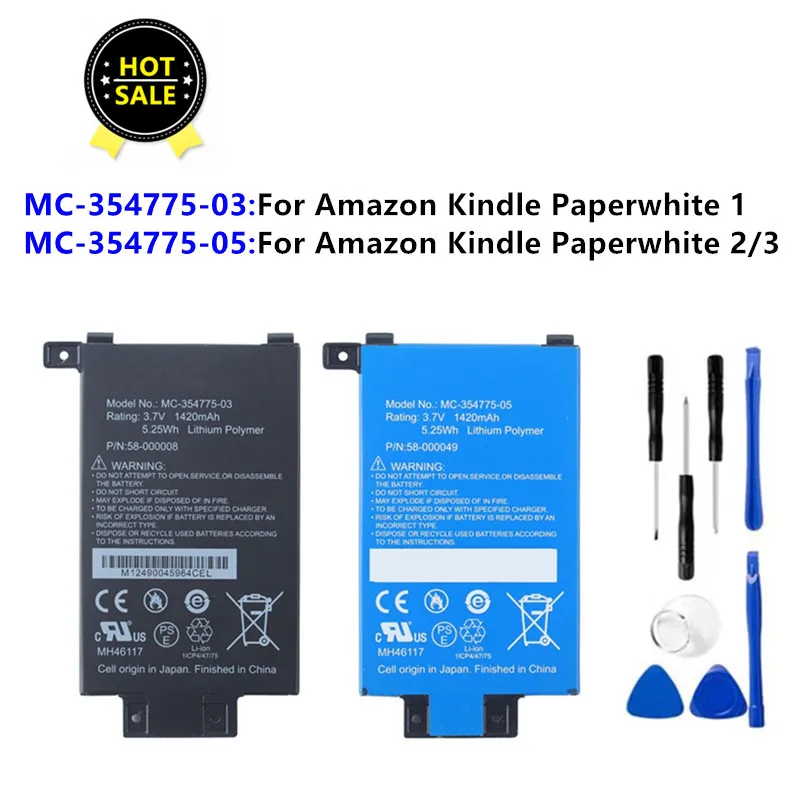 Original Battery MC-354775-03 MC-354775-05 For Amazon kindle Paperwhite 1 2 3 S2011-003-S Gen 6'' DP75SDI S13-R1-S 58-000049