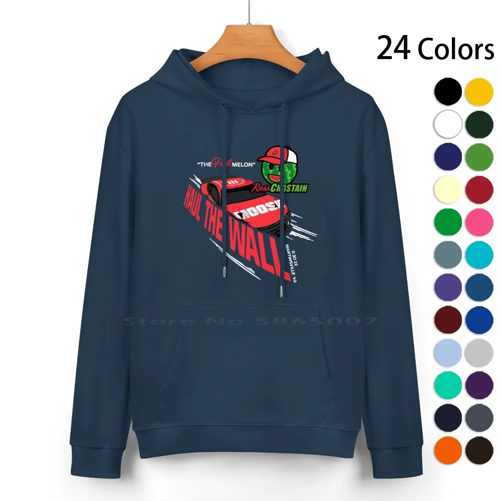 Ross Chastain Hail Haul The Wall Racing Watermelon Pure Cotton Hoodie Sweater 24 Colors Haul The Wall Ross Chastain Melon Man