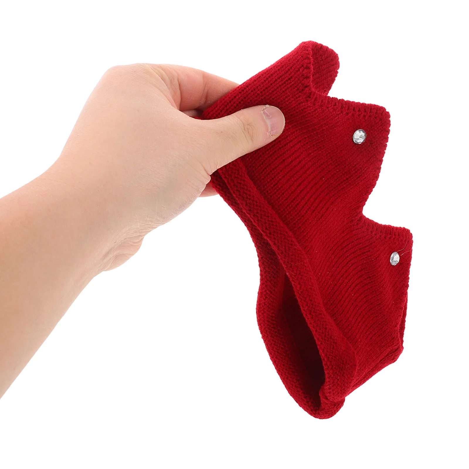 

2Pcs Knitted Crown Hat for Newborns Toddlers Adorable Mini Prince Princess Birthday Celebration Warm Elastic Kids Knit Beanie