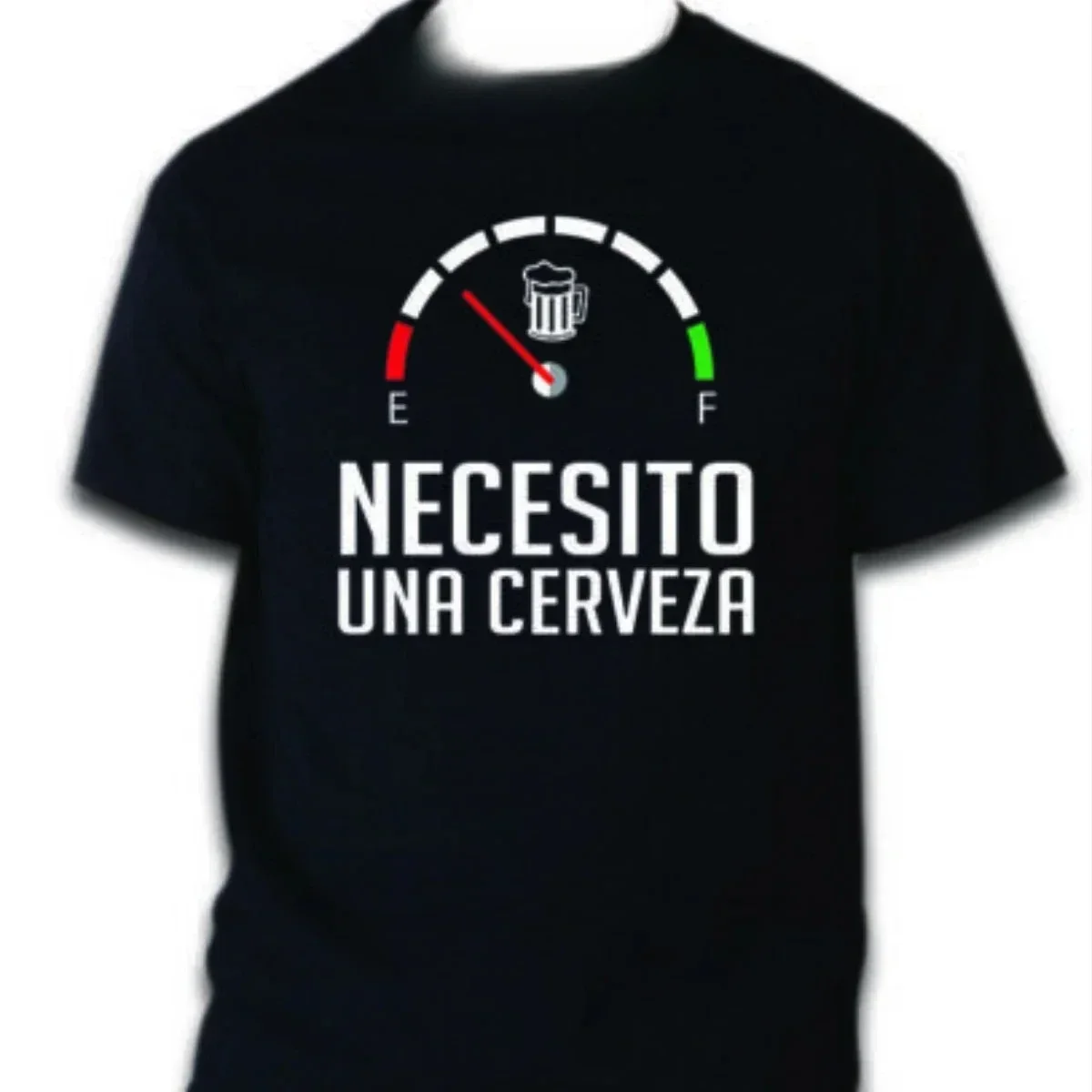 D الصيف قصيرة الأكمام س الرقبة الرجال تي شيرت هدية جديدة Necesito Una Cerveza. مضحك بحاجة إلى تي شيرت البيرة