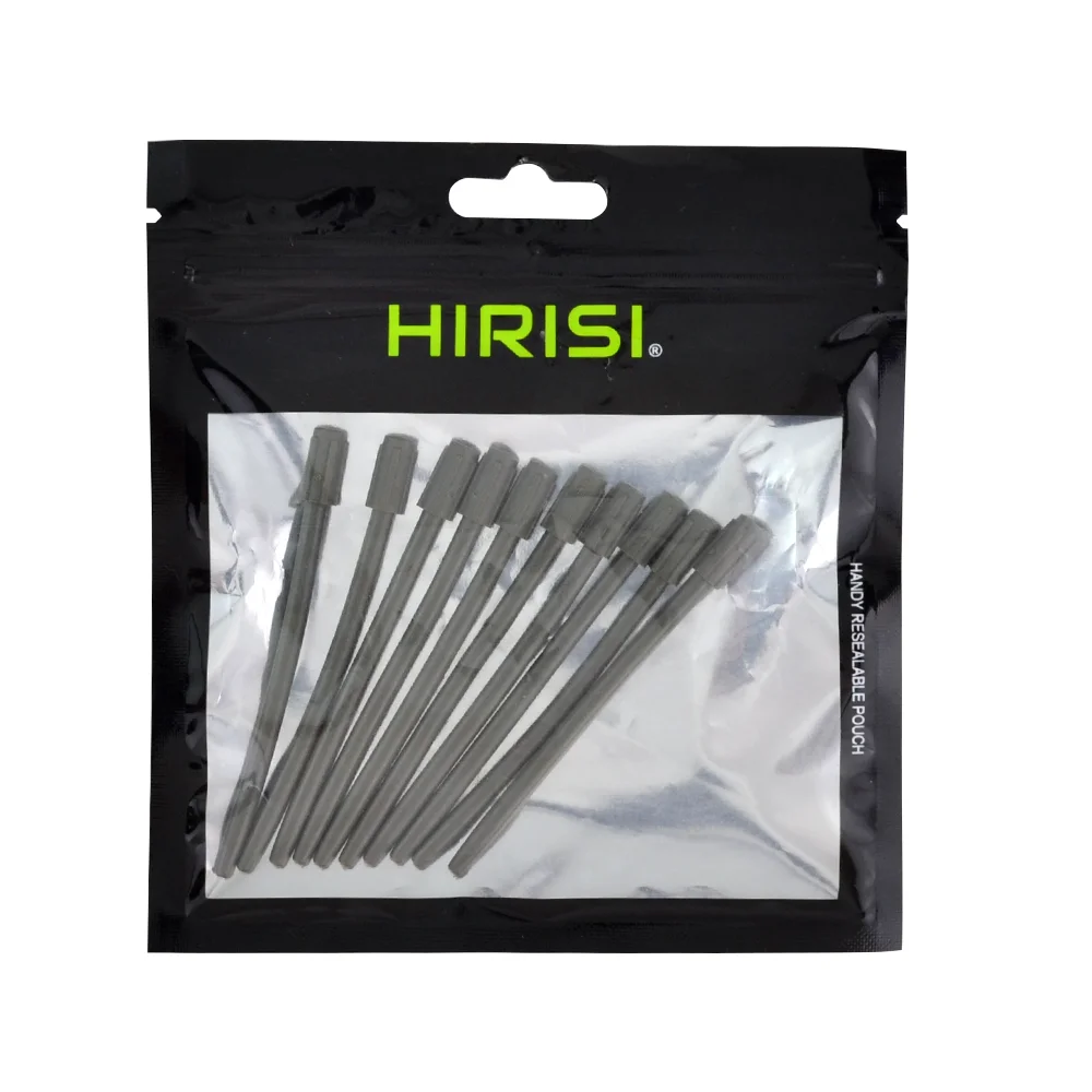 Hirisi AH013 10 قطعة 73 مللي متر لينة المطاط مكافحة تشابك الأكمام الكارب الصيد أنبوبة من الرصاص محطة معالجة لحفارات الكارب #6