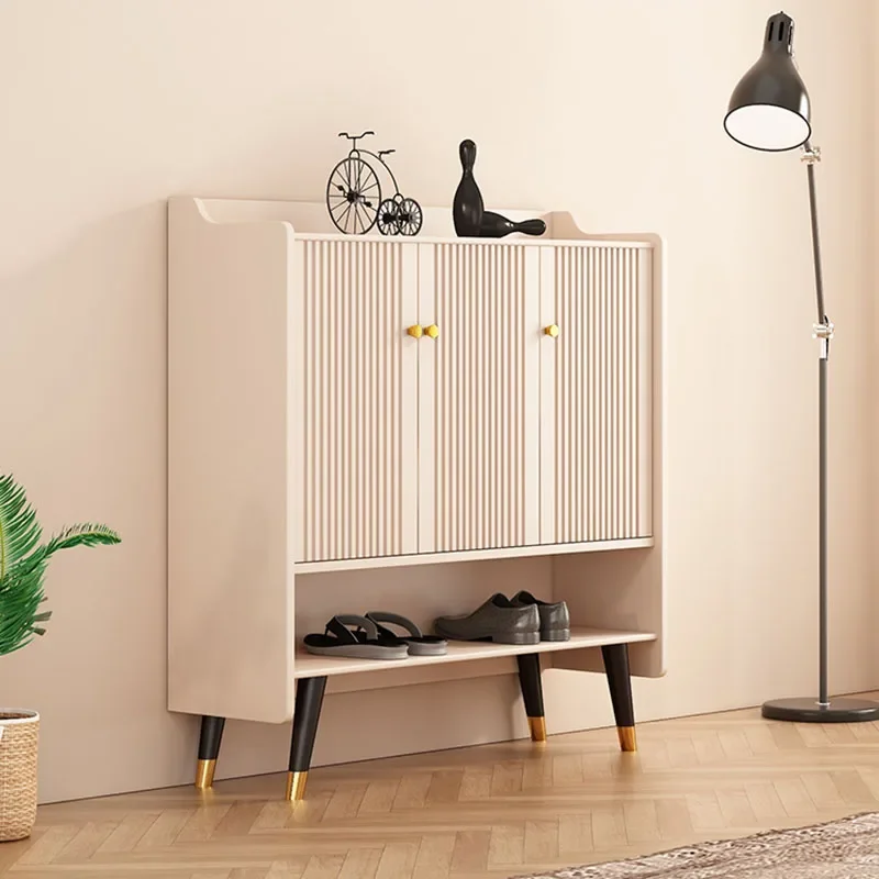 

White College Wall Shoe Cabinets Modern Children Living Room Library Shoe Rack Minimalist Dorm Schoenenkasten Entryway Furniture