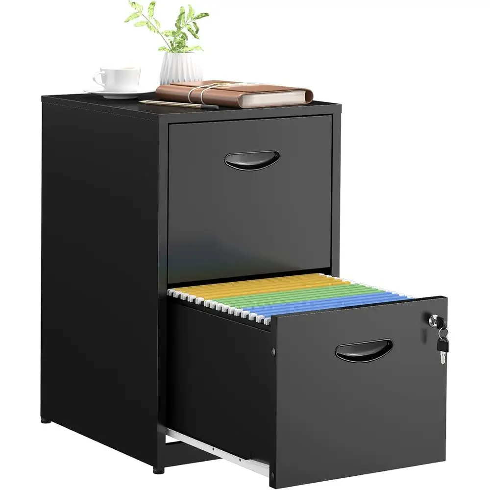

2 Der ile Cabi,Metal Oice ile Cabinet with Lock,Black iling Cabior Home Oice,Veal ern ile Cabinet Oice Two Ders or Hanging Lette