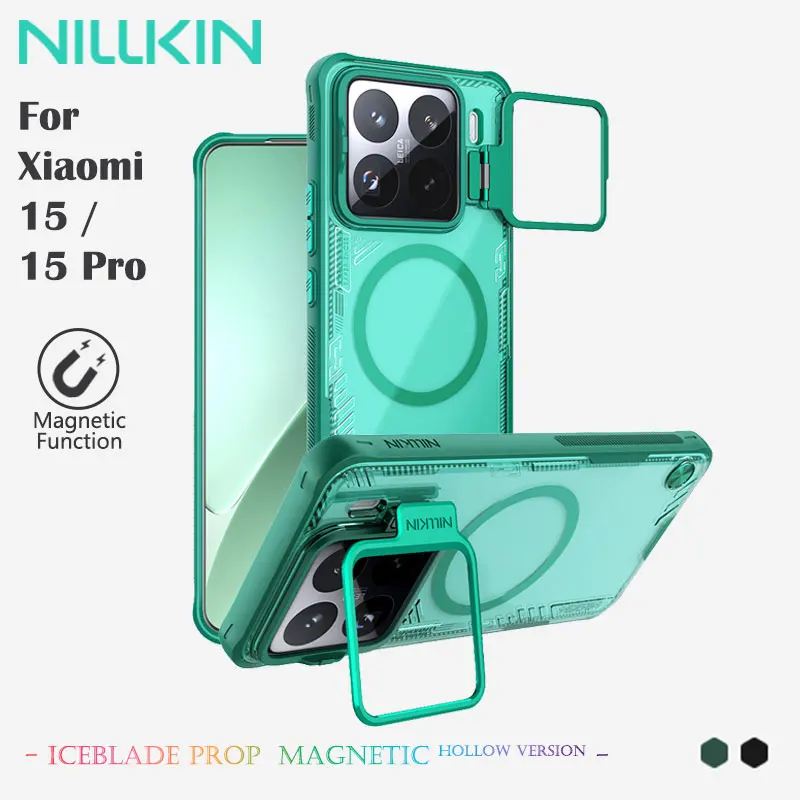 Casing Magnetik NILLKIN untuk Xiaomi Xiaomi 15/15 Pro, Desain Ramping, Integrasi MagSafe, Ketahanan Korosi, Bahan Berbasis Bio