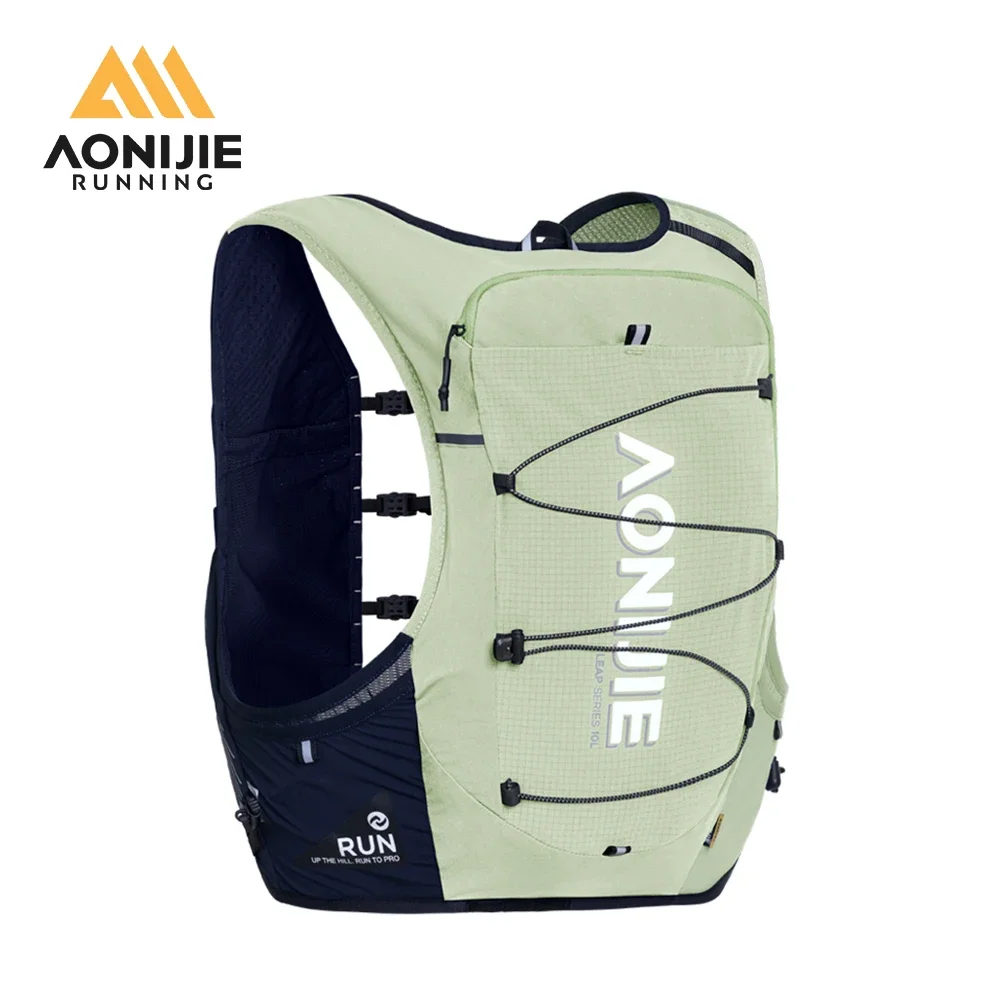 

AONIJIE C9116 Green Hydration Vest Backpack 10L Fits 6.8 Inch Phones Lightweight Hydration Pack for Trail Running Race Marathon