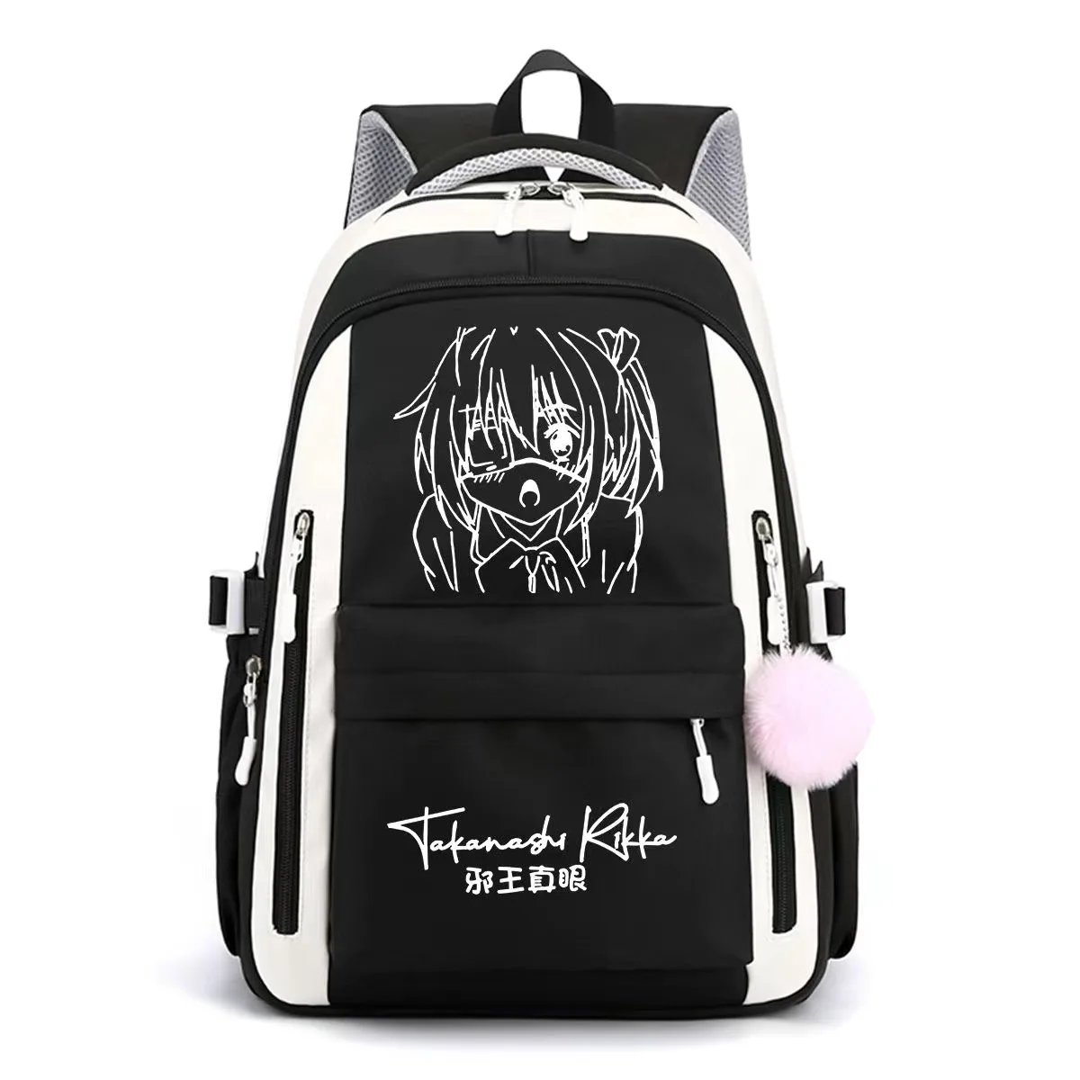 

Chuunibyou demo Koi ga Shitai Backpack Cartoon Takanashi Rikka Print Student Schoolbag Travel Bag Large Capacity School Bag
