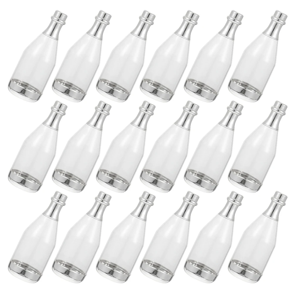 

24 Pcs Bottle C Clear Jar PP Container Snack Boxes Party Favors Wedding Decor Mini Bottles Bulk Creative