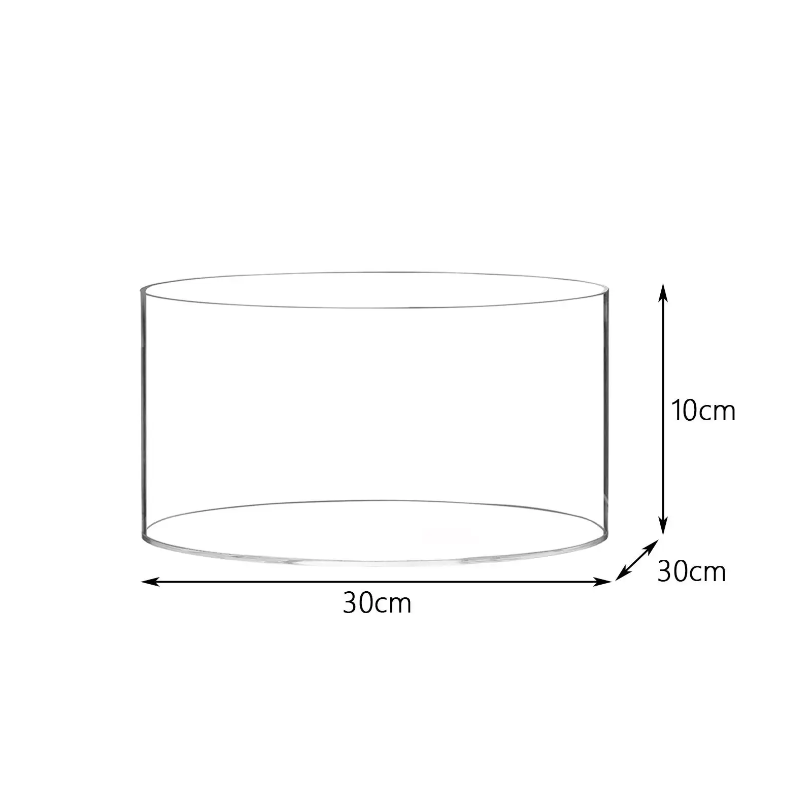 Acrylic Flower Vase Modern Ornament Round Planter for Party Table Countertop Desktop Organizer Supply Home Floral Arrangement