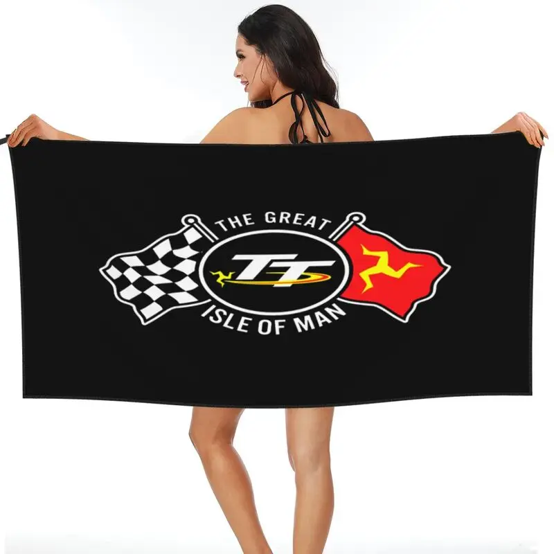 Tt Legend Isle Of Man 1907 Motorcycle Racing Quick dry Towel Large Swimming For Bathroom