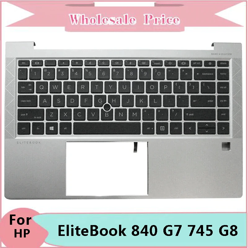 

New Original For HP EliteBook 840 G7 745 G8 Laptop Palmrest Case Keyboard US English Version Upper Cover