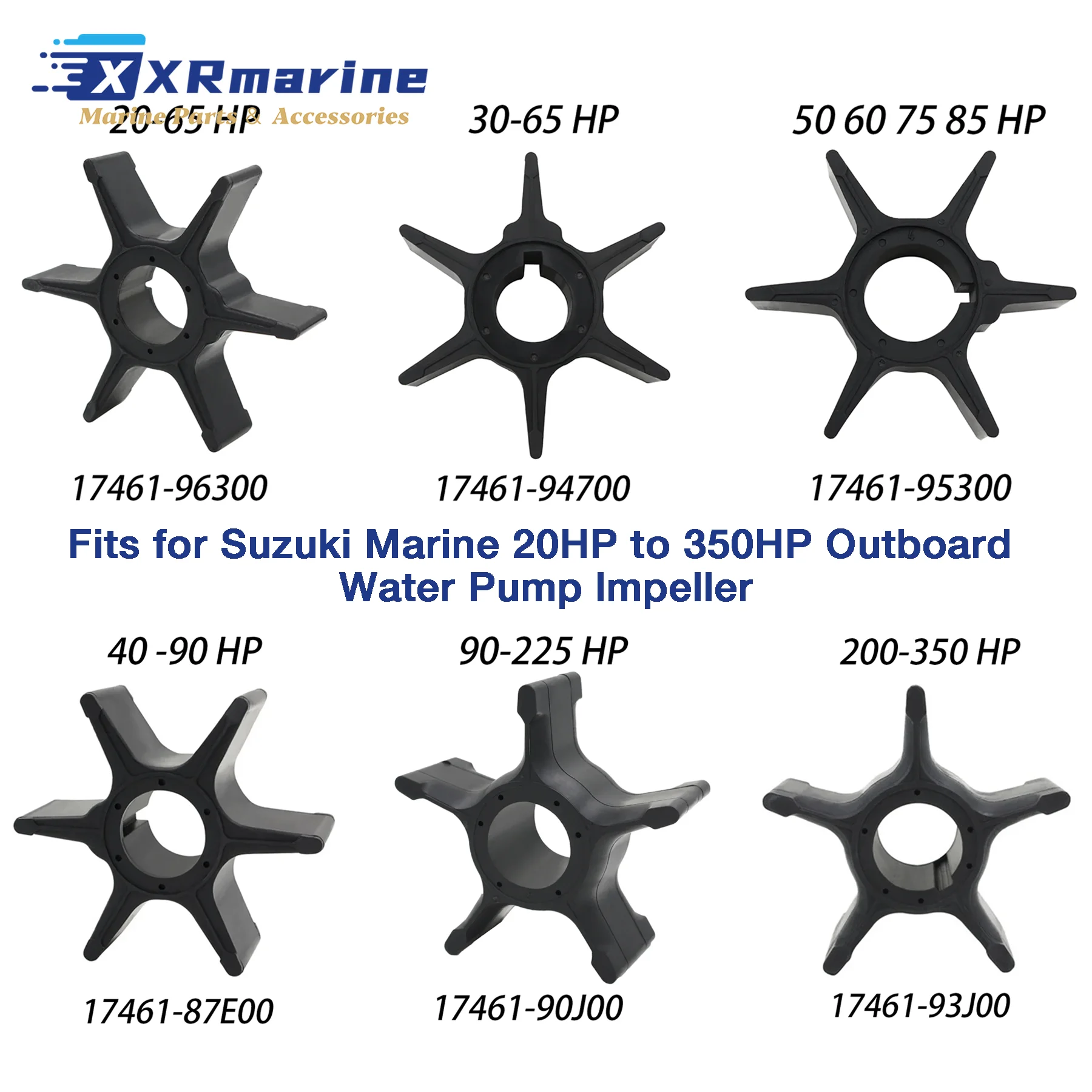 Outboard Water Pump Impeller for Suzuki Marine Engine 20HP 25HP 35HP 40HP 50HP 70HP 115HP 175HP To 350HP 17461-96300 17461-93J00