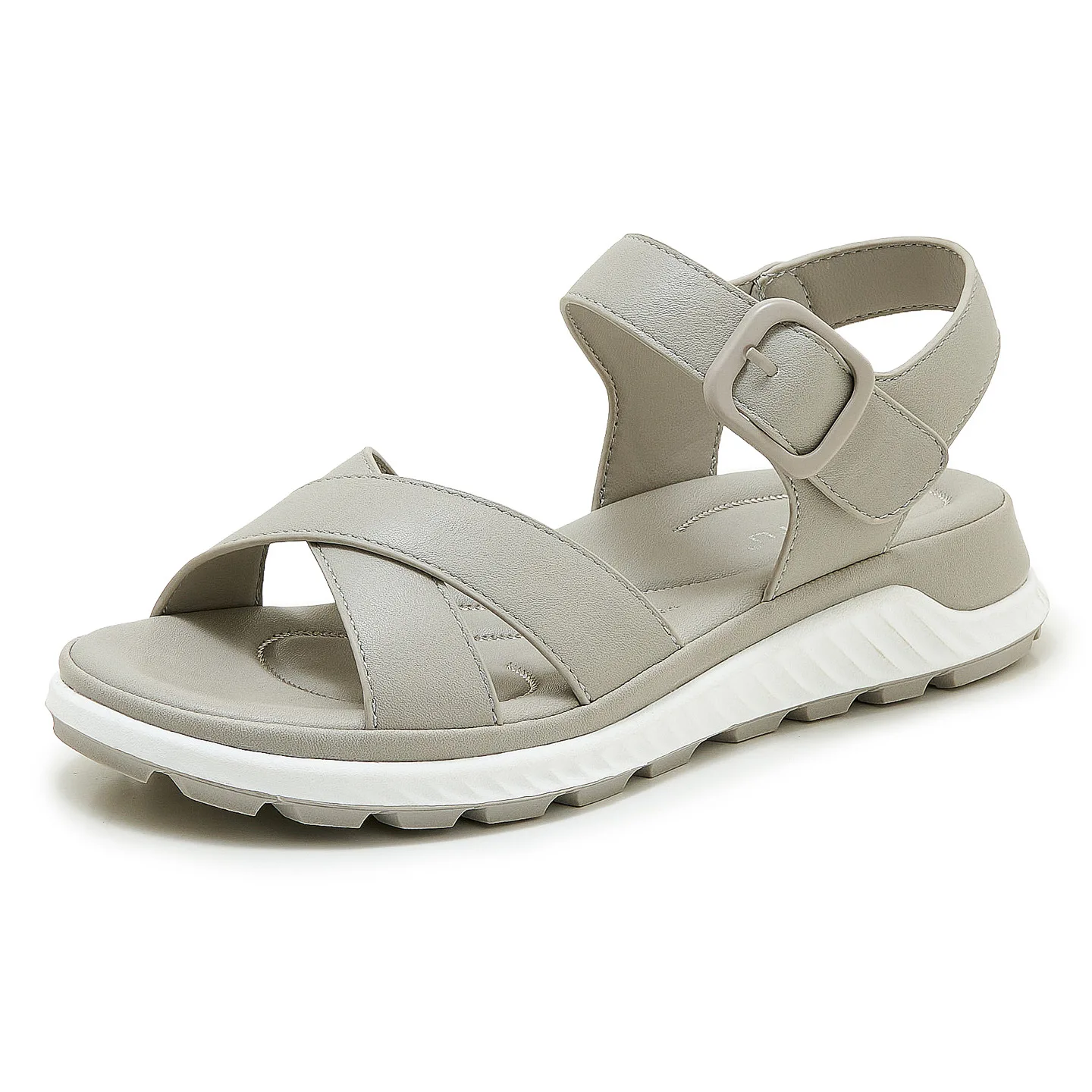 European American Sports Md Casual Women's Sandals Solid Color Comfortable Large-Size Flat Sandals Breathable And Lightweight