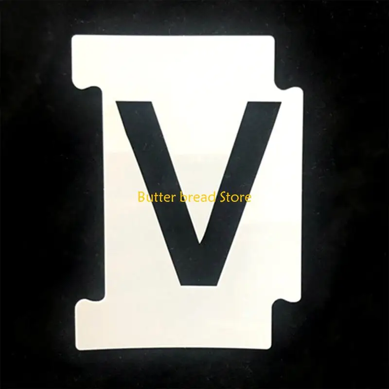 W89C Curb Stencil Letters Numbers Templates Reusable DIY Art Craft Paint on Fabric Rock Chalkboard Signage