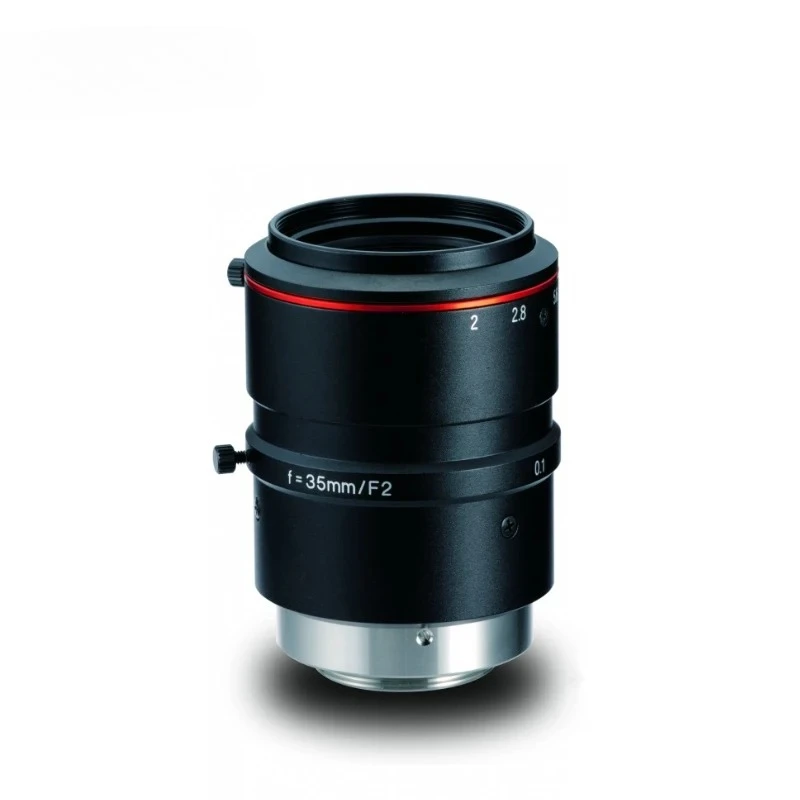 Industrial Fixed Focal Length High Resolution Lens LM35JC10M 200Lp/mm Low Distortion C-Mount Industrial Camera FA Lens