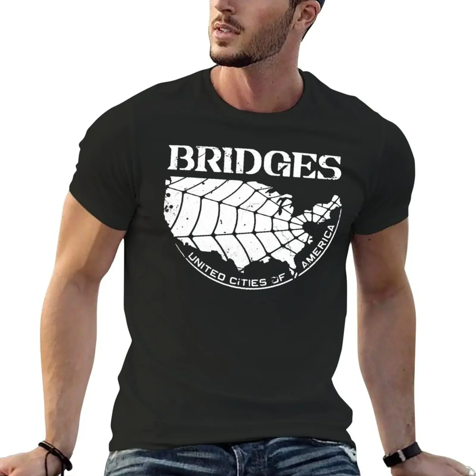 Bridges Aged Death Stranding Play games with science and strategy T-Shirt sports fans mens t shirts top quality