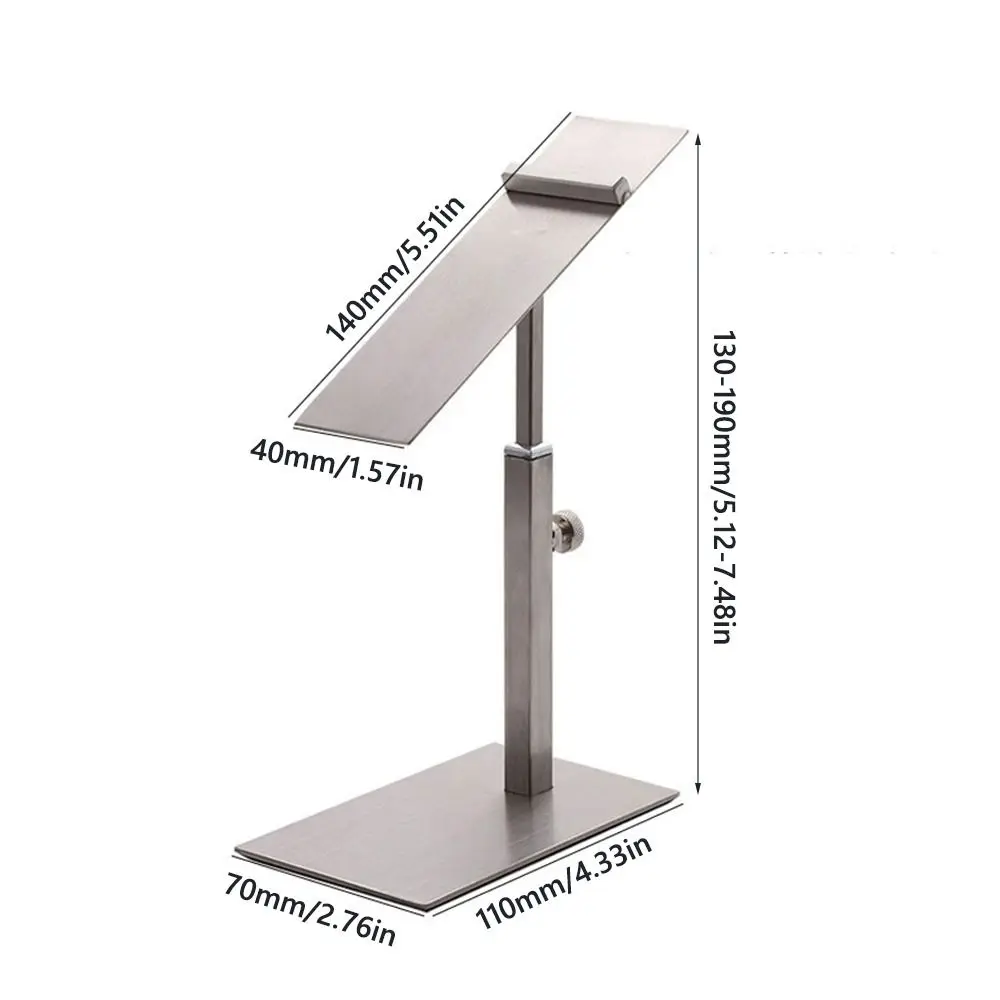 Adjustable Shoe Display Rack Space Saving Orderly Organization Shoe Slots Shelf Stainless Steel Shoes Display Accessories