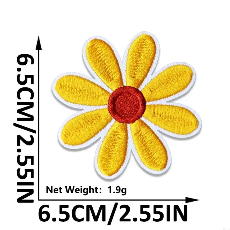 36Pcs Flower Embroidered Iron On Clothing Patches Decorative Embroidery Applique For Kids Backpacks Hat Embellishments