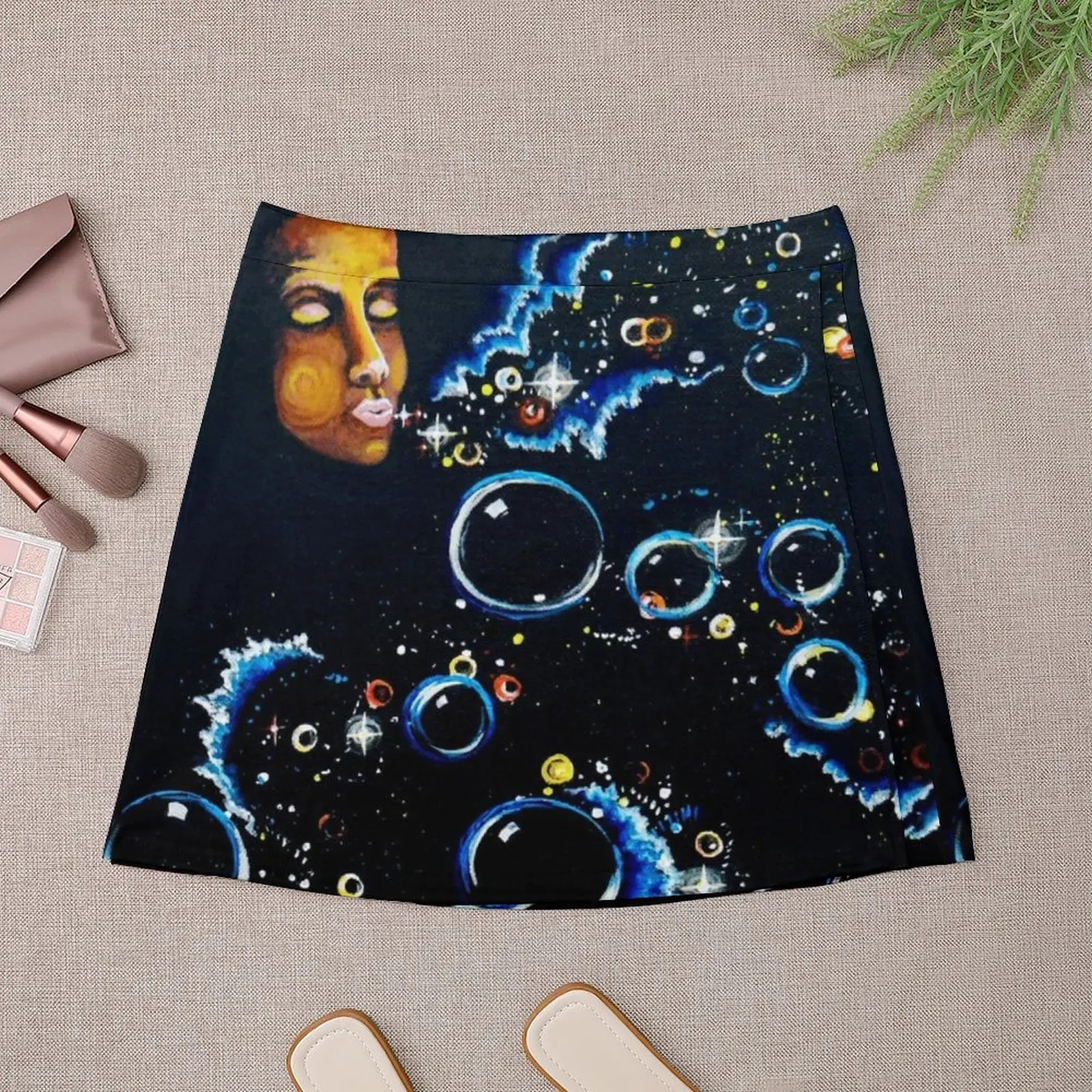 Creativity, an acrylic painting Mini Skirt Woman skirt Women skirts Mini Skirt