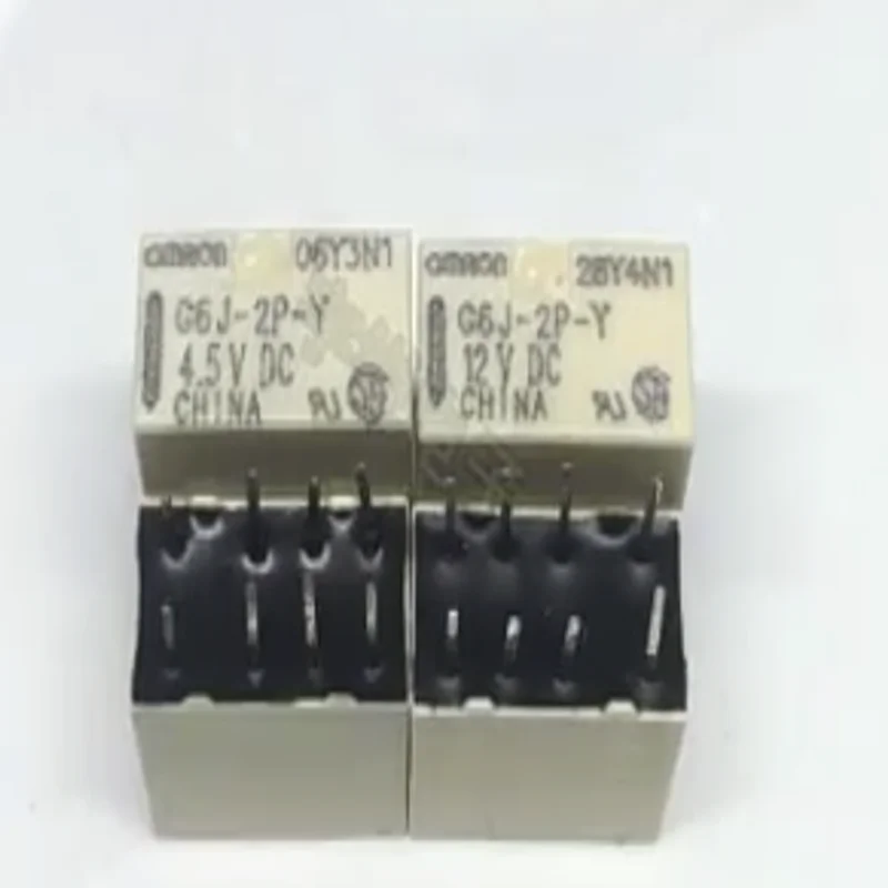 5PCS G6J-2P-Y-5VDC G6J-2P-Y-12VDC G6J-2P-Y-3V 4.5V 24V  G6J-2P-Y DC5V DC12V 1A 8-pin two-open and two-closed signal relay