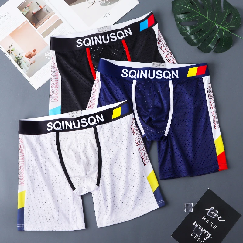 Men’s panties boxers men underwear boxer shorts men  breathable mesh ice silk men’s boxer shorts sexy Underwear man