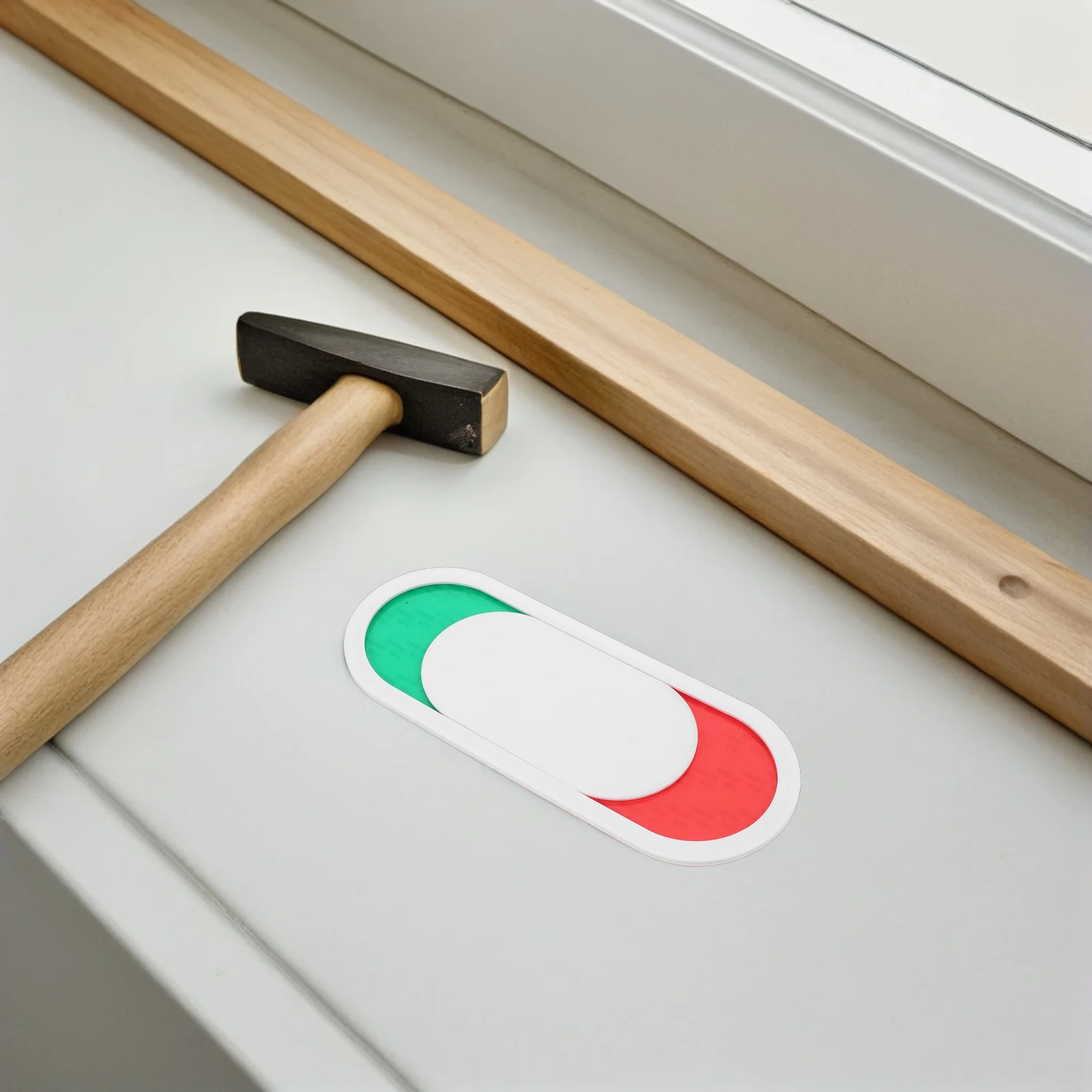 

Privacy Door 26x10cm White Office Status Indicator Vacant Occupied Open Slider Privacy Sign Slider Signboard Decorative Plate