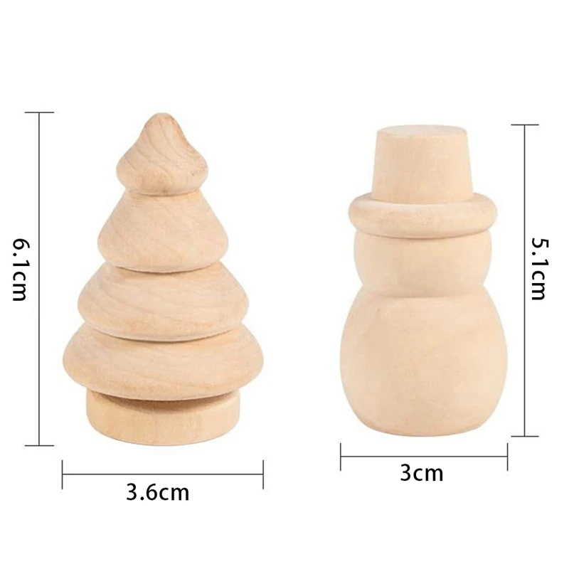 20PCS Unfinished Wood Peg Doll, Wooden Dolls For Festival Decorations Graffiti Drawing Toy And DIY Crafts