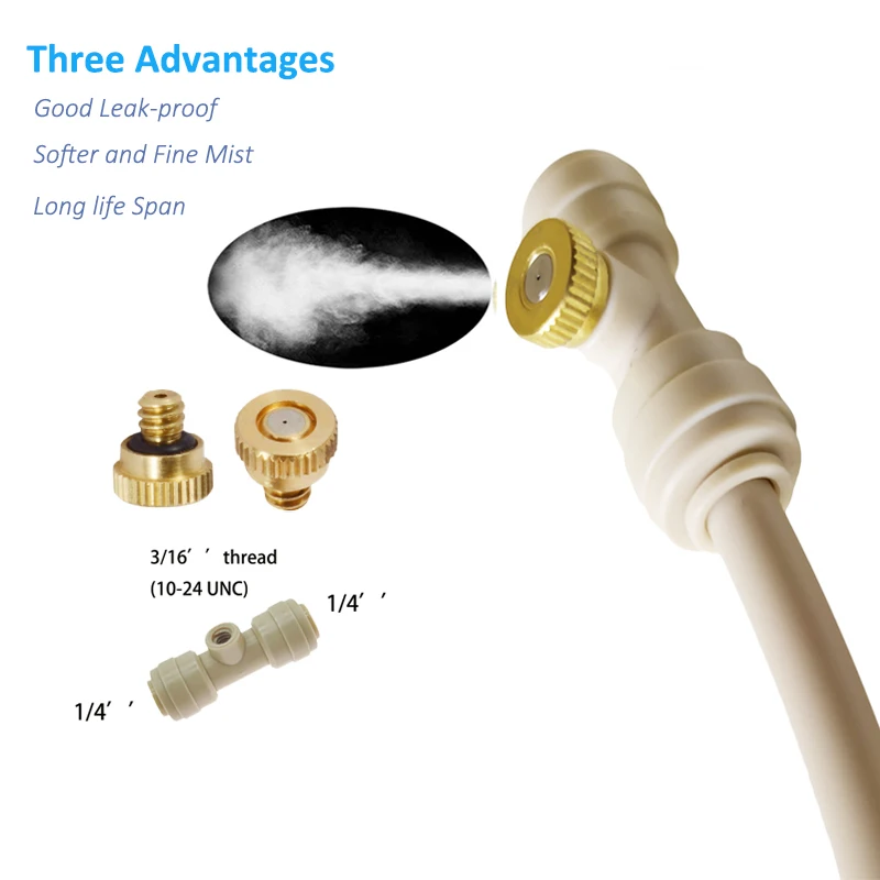 Low Pressure Misting System Terrace Mister Water Foggers Nebulizer Sprayer Patio Mister Line 6-20M