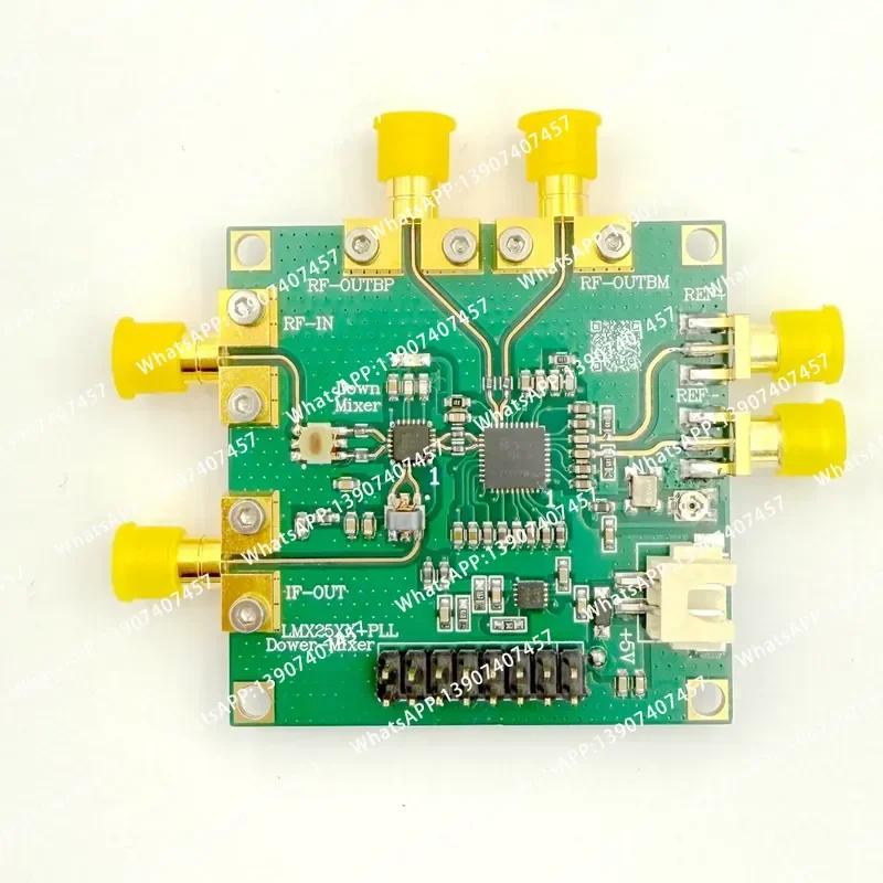 LMX2572 + ADL5801 Downmixer Unit, Spectrometer Receiver, with Local Oscillator 12.5M-6.4G