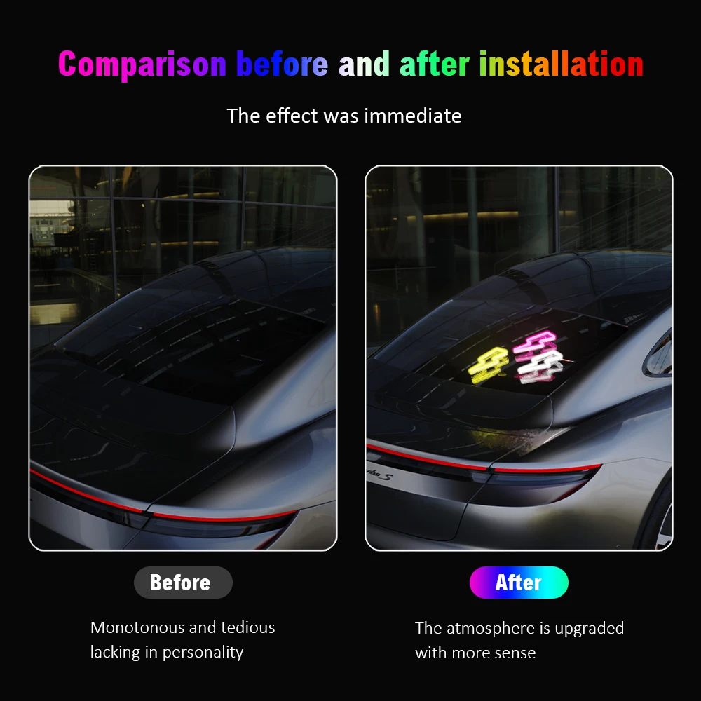 Car LED Atmosphere Creative Lightning Shaped Neon Light, USB Powered, Suitable for Game Rooms, Bedroom Decorations, Dining Bar A