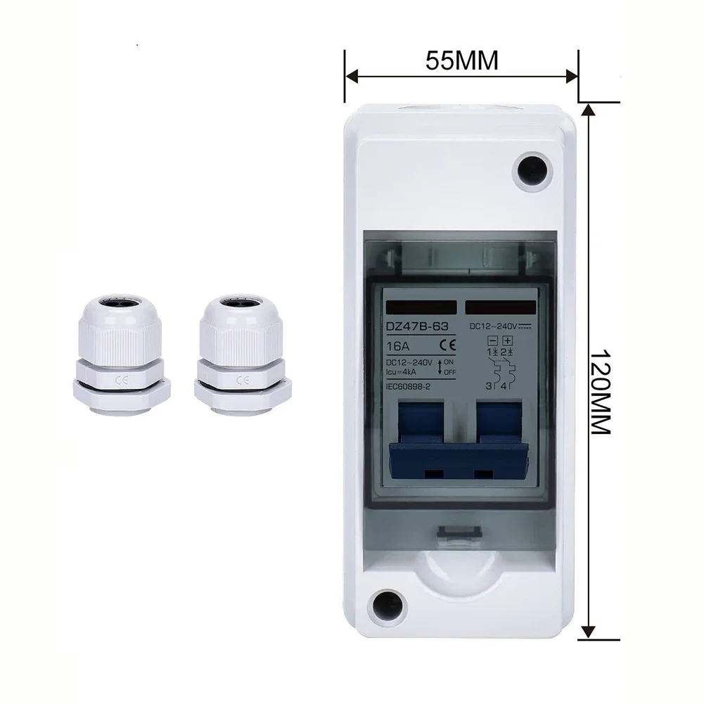 

5pcs/set Circuit Breaker 6-125A IP65circuit Breaker Isolation Switch Photovoltaic Isolation Box Protection Class 65