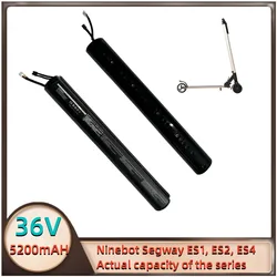 Batería de patinete Ninebot Segway de fábrica Original, 36V, 5200mAh, sujetador de Scooter, capacidad Real para ES1, ES2, ES4 Se