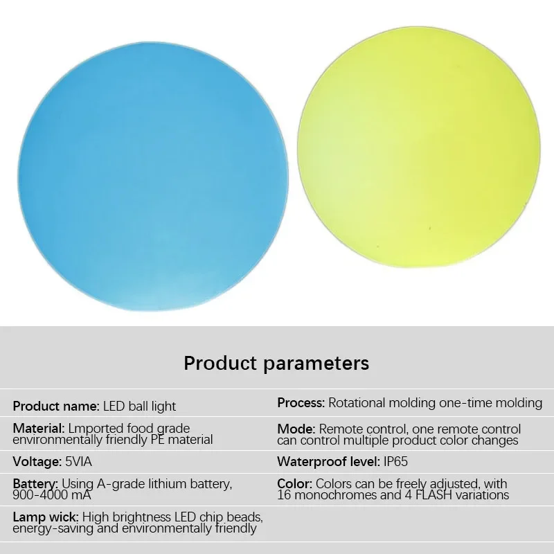 ANITA Modern Floating Ball Landscape Lamp Creative Outdoors Pool Light LED Remote Control Waterproof IP65 for Hotel Garden