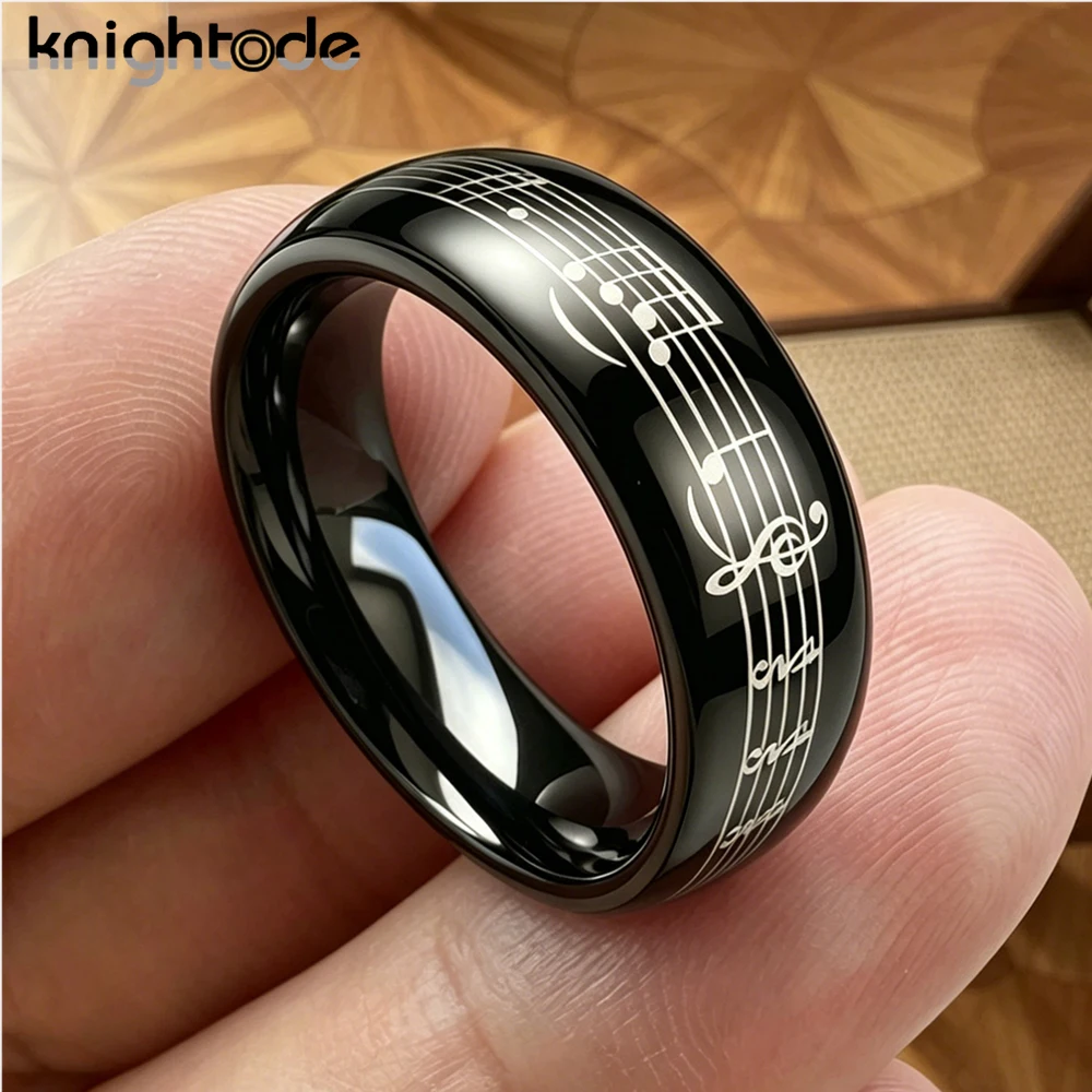 Bague musicale en carbure de t - Audio Music Notes avis et prix