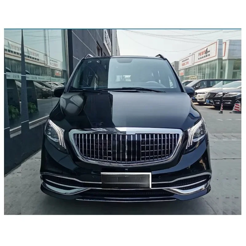 Body Kit Include Bumpers Assembly Hood Auto Lamps for Benz V Class W447 2016-2020 Modify to  Style