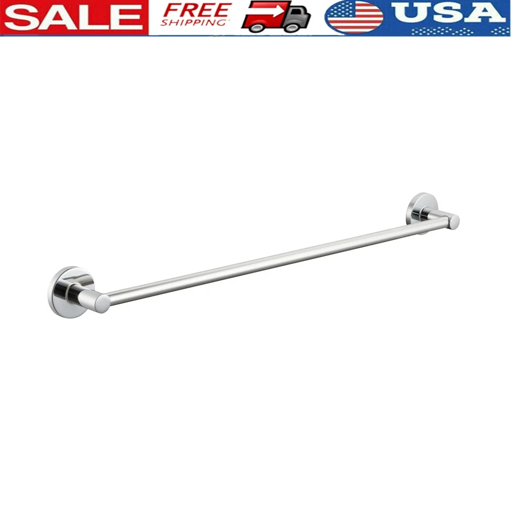 

Современный круглый 24-дюймовый вешалка для полотенец из хрома