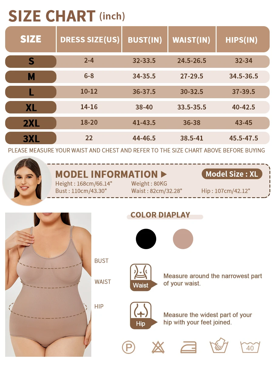 Shapewear For Women Tummy Control Full Bust Body Shaper Bodysuit