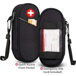 Borsa Organizer per farmaci da viaggio isolati all'aperto con Kit di sopravvivenza e custodia per EpiPens per forniture mediche di emergenza