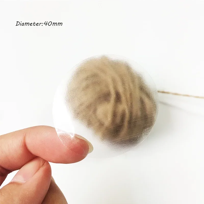 240 Stks/partij Transparante Ronde Diy Multifunctionele Sticker Voor Gift Verpakking/Leuke 40Mm Diameter Ronde Clear Gift Seal Sticker