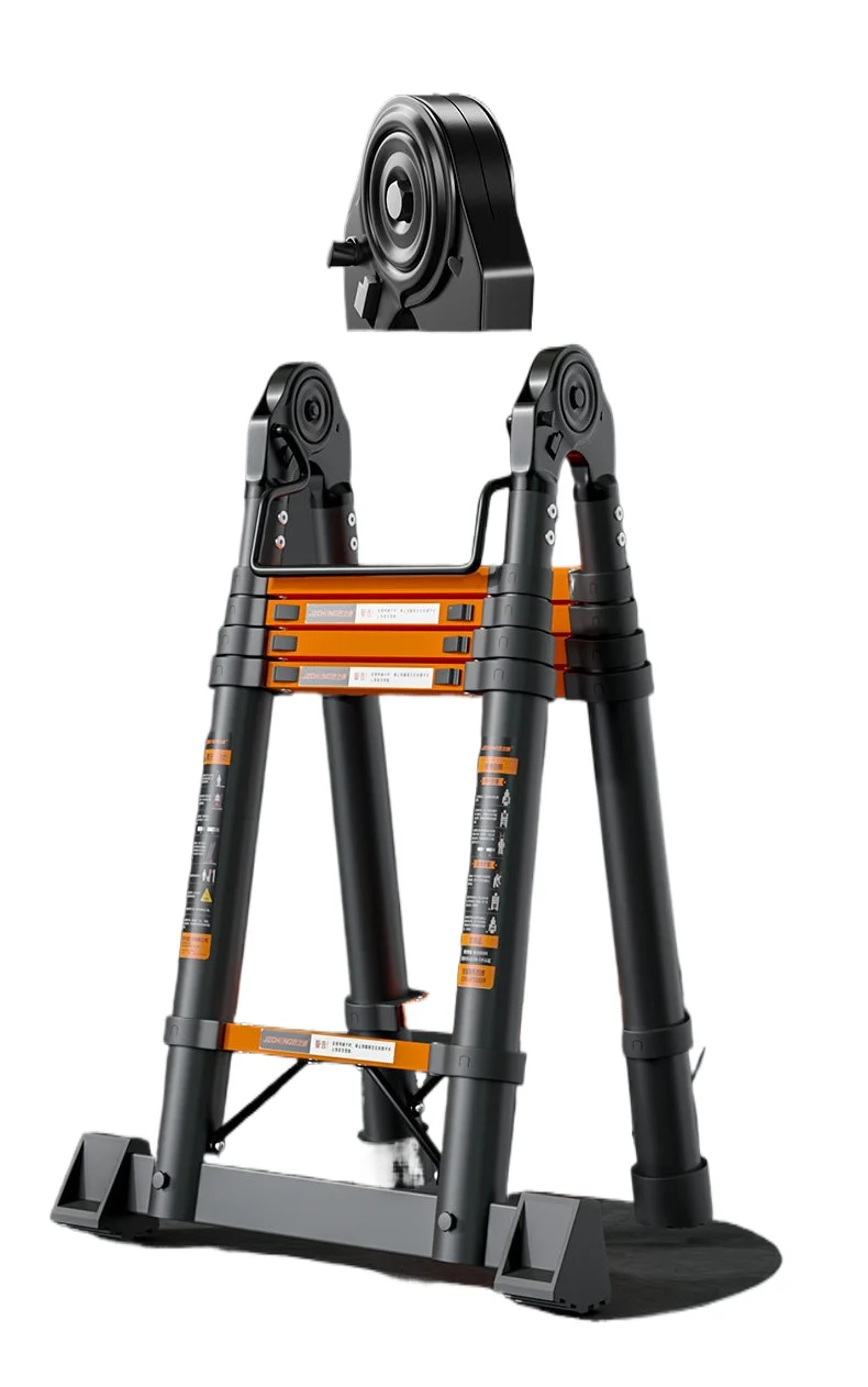 Multi-functional thickened carbon steel engineering ladder, step ladder, straight ladder, telescopic, foldable, climbing