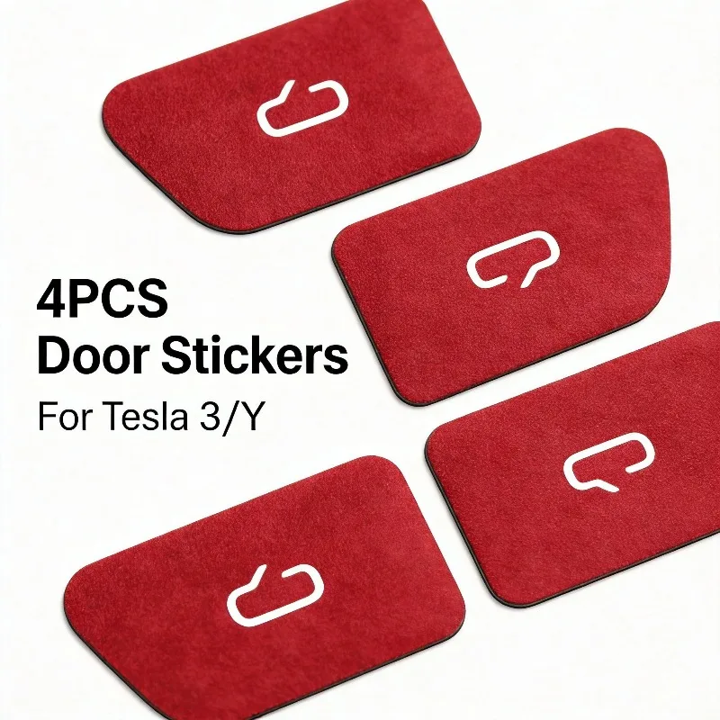 Car Open Door Button Stickers for Tesla Highland Model 3 17-23 Juniper Model Y 21-24 Armrest Window Lift Button Switch Stickers