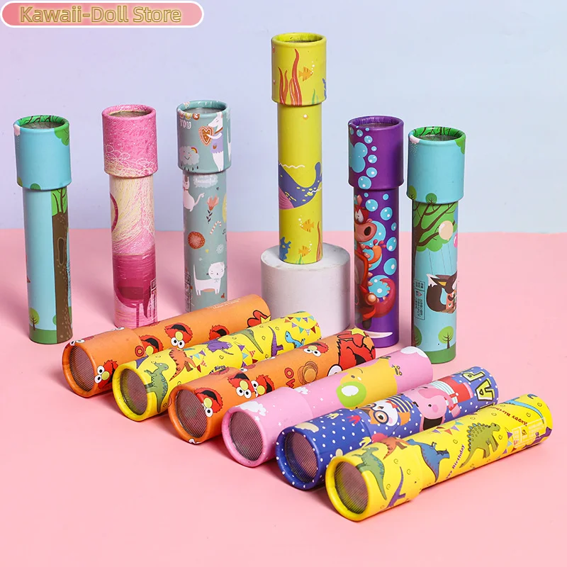 Kaleidoscope Children's Toy Rotating Science Paper Props Cartoon Classic Party Birthday Retro Gift