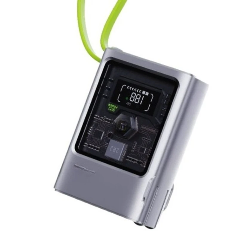 

22.5W fast charging power bank with 10000mAh plug and tpye-C cable, portable power bank