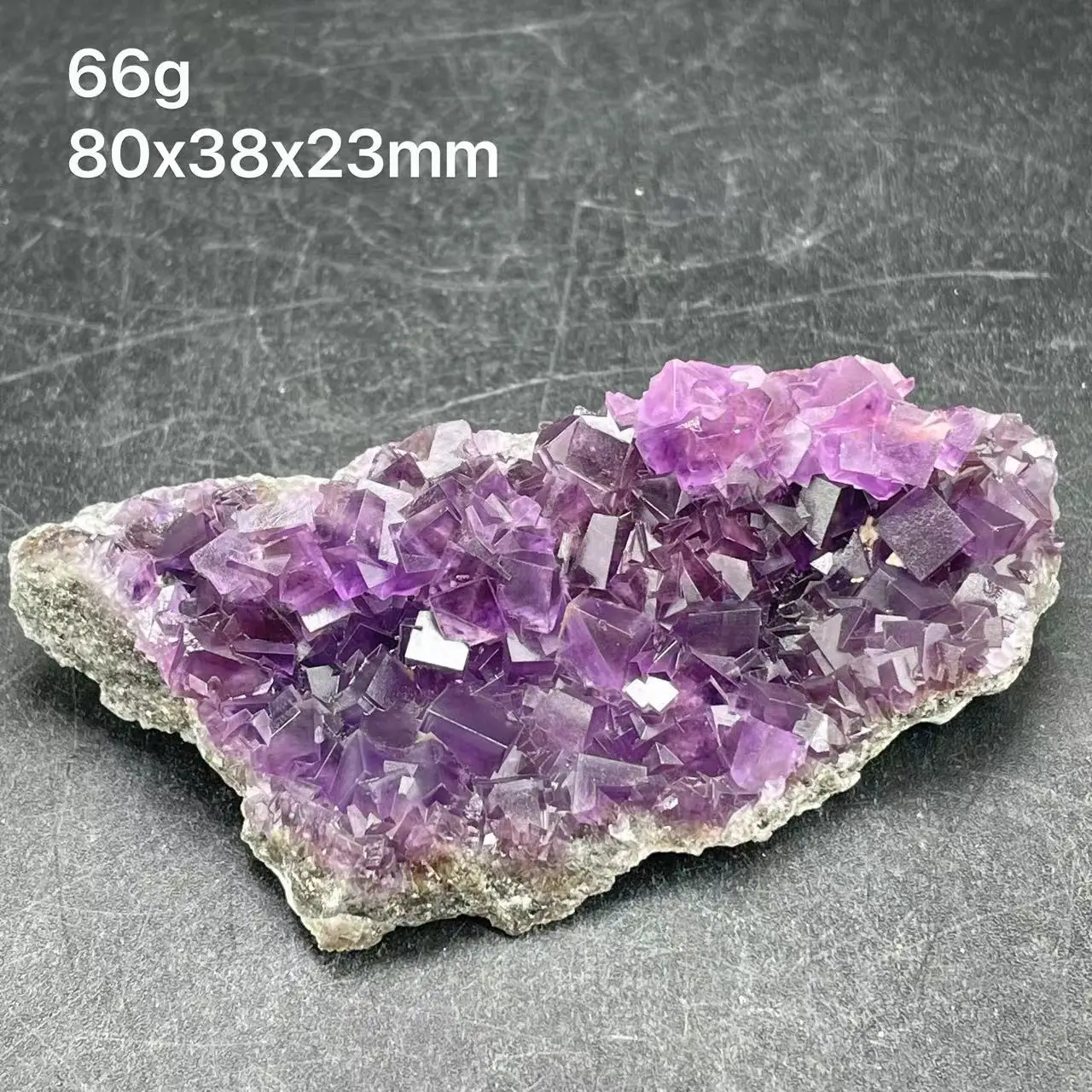 

new! 100% natural purple fluorite raw stone cube shaped texture boutique collection from Anhui