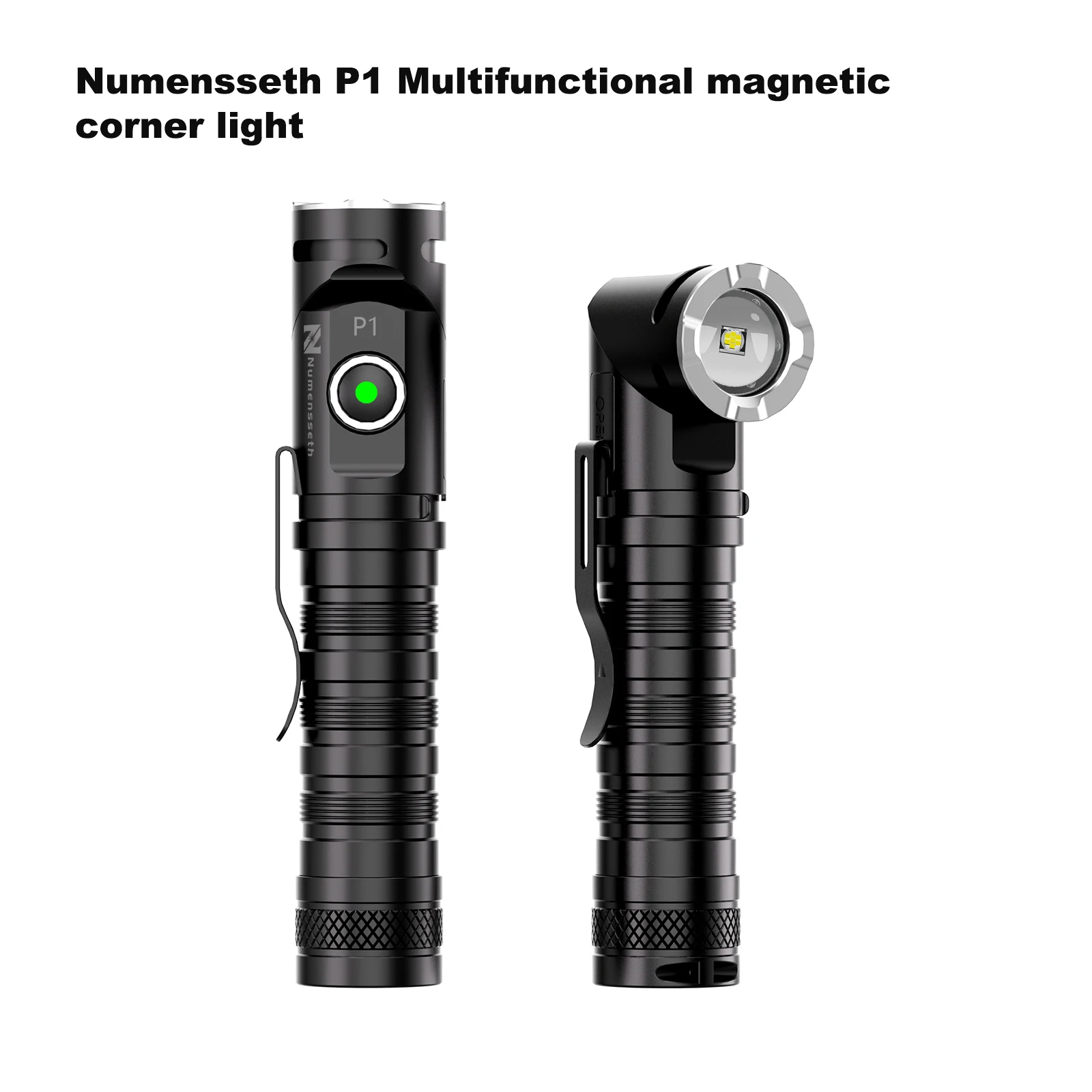 P1 Oplaadbare Multifunctionele Magnetische Hoek Licht 1400Lumen 180 ° Roterende Kop Voor Kamperen, Nachtwerk, Noodhulp