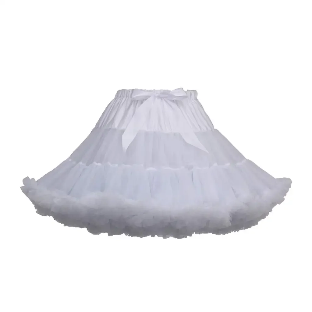 

Women 50s Vintage Rockabilly Petticoat Skirt Short Party Tutu Ballet Bubble Skirt 2024