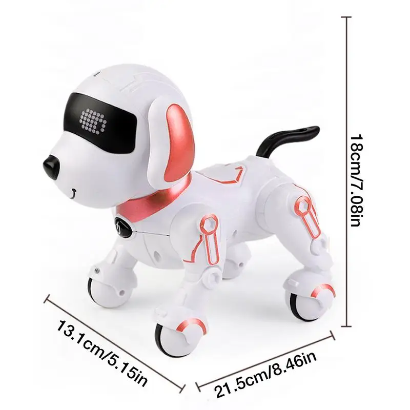 Robot interattivo giocattolo per cani Robot interattivo per bambini cane Robot elettrico programmabile intelligente per bambini di natale