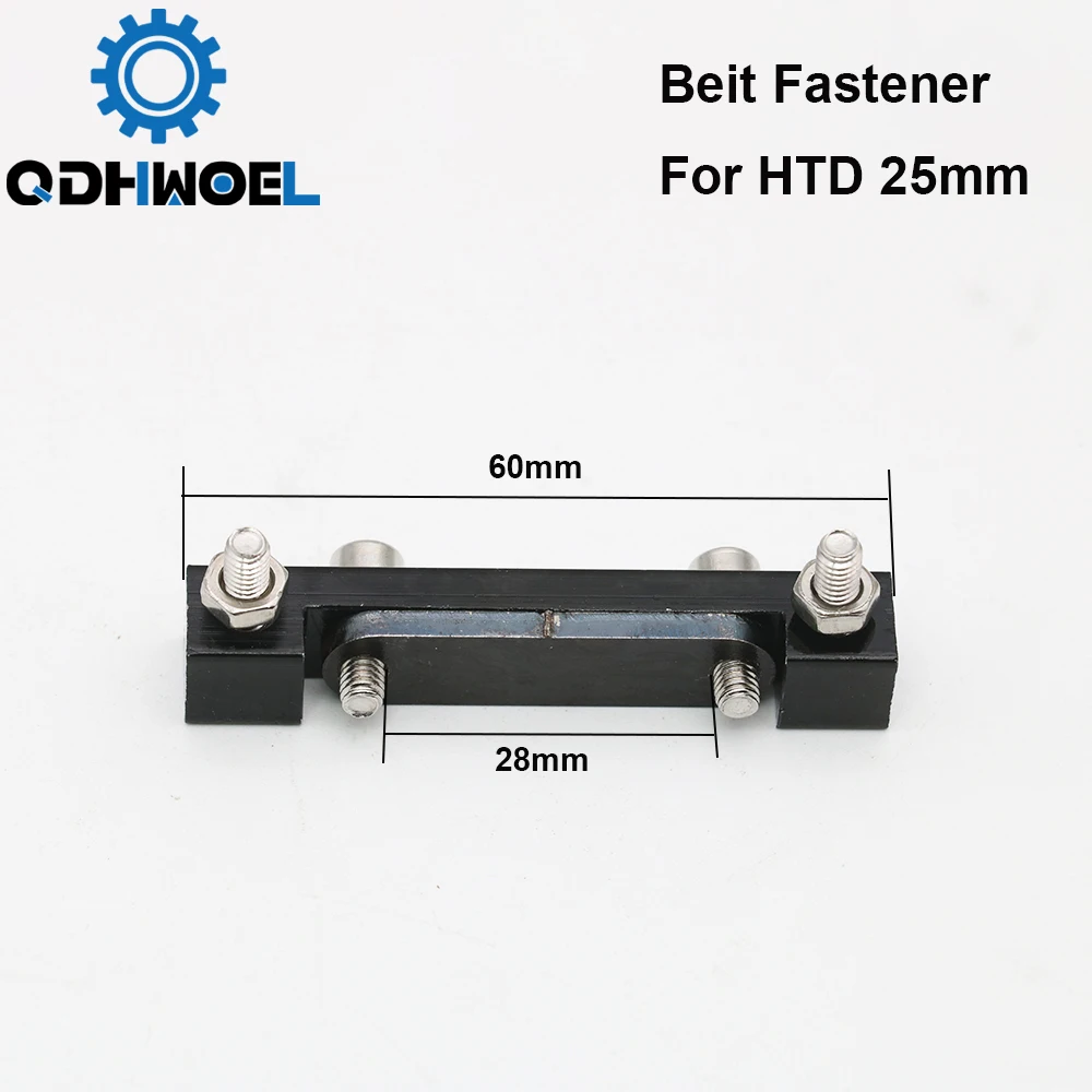 QDHWOEL E-series Belt Fastener For Width 25mm Open-Ended Timing Belt Transmission For X/Y Axis Hardware Tools Machine Parts